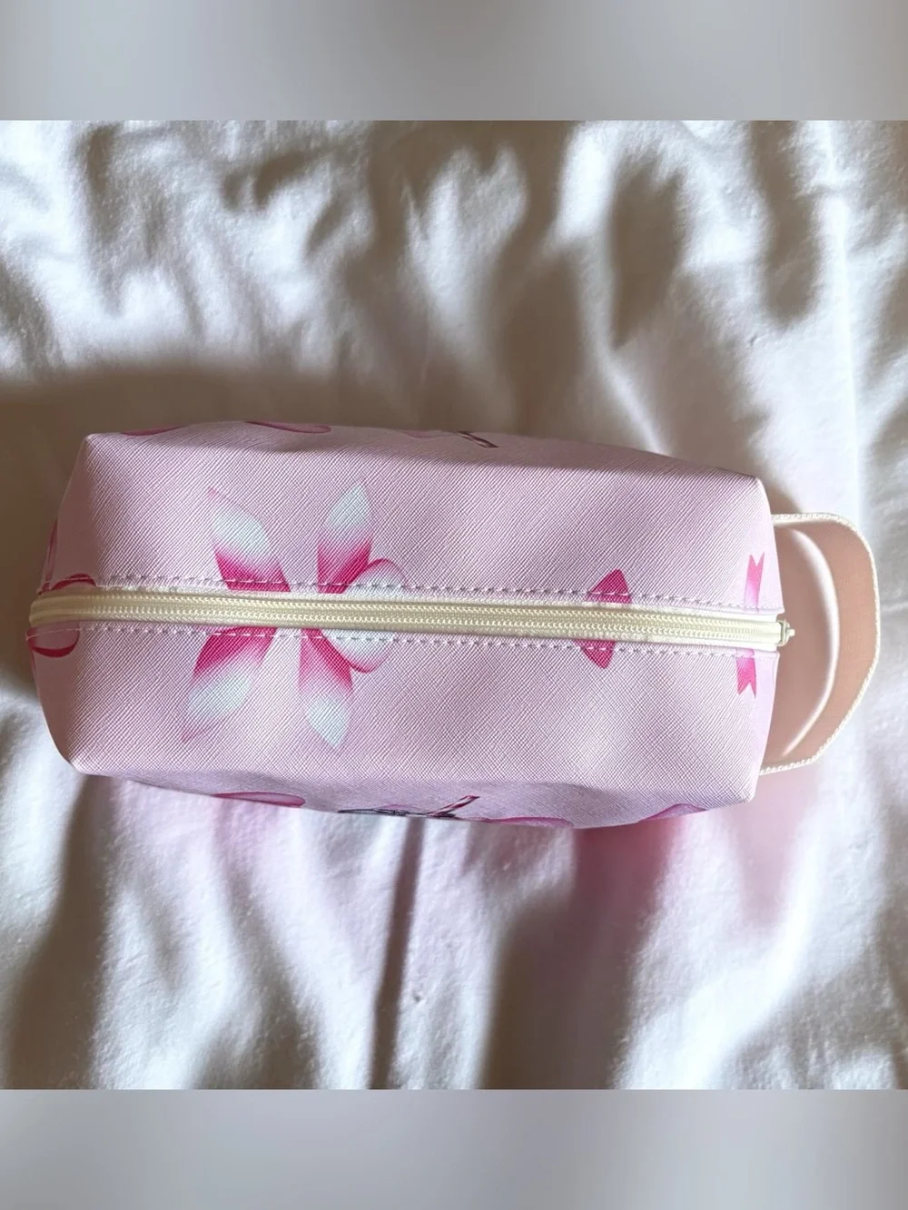 Pink Ribbon Print Coca-Cola Cosmetic Pouch